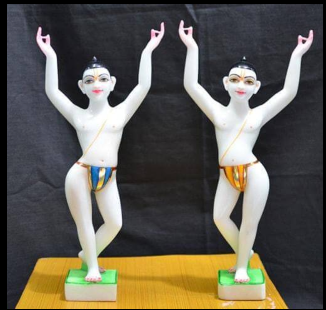 Buy Special Gour Nitai 19 Marble Deities - Deities