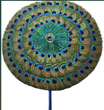 Peacock Fan- 14.5" Height - Touchstone Media
