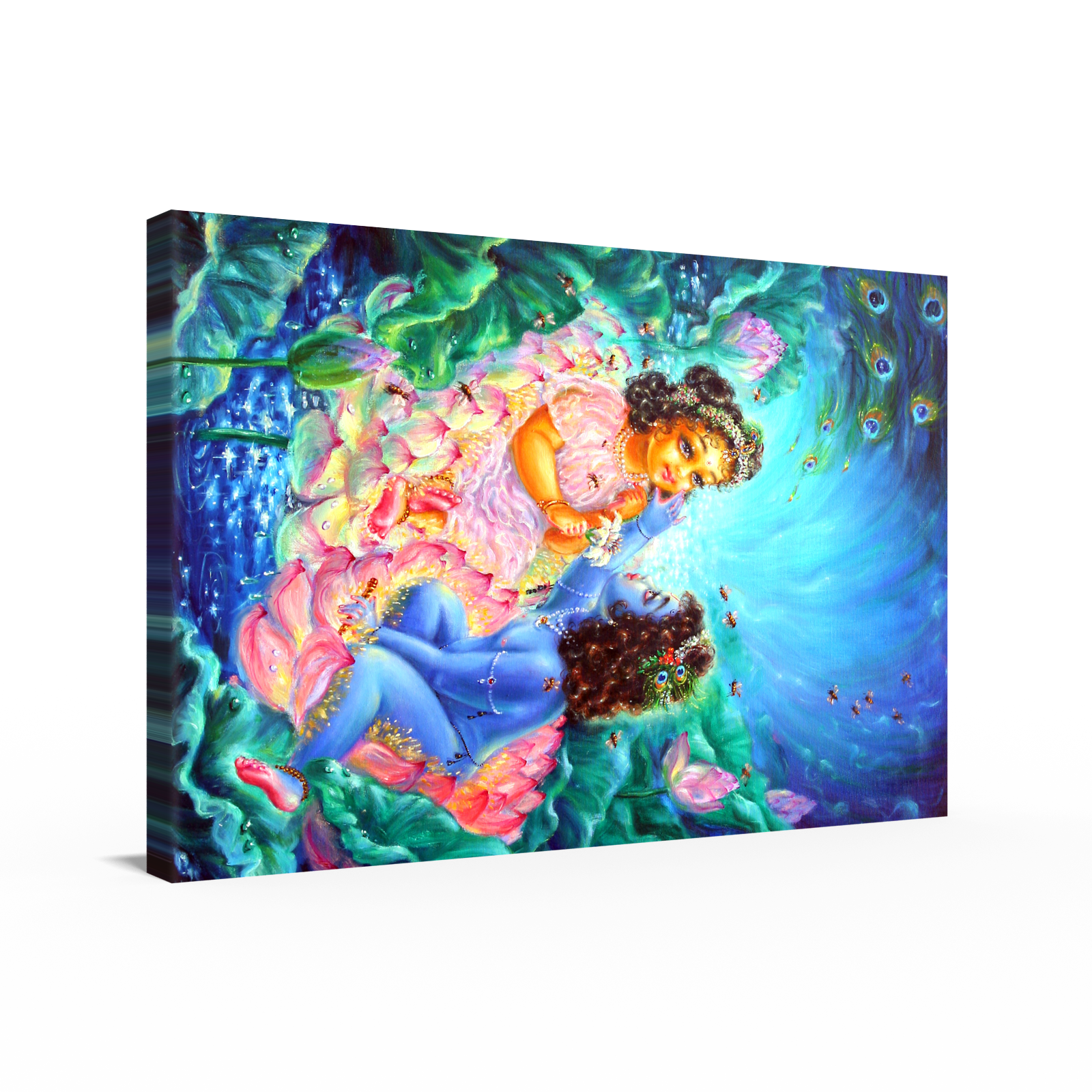 Radha Krishna First Meeting in Canvas 36 x 24 - in - Canvas