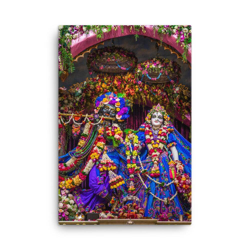 Sri Sri Radha Madhava on Canvas Print, Mayapur Dham - Touchstone Media