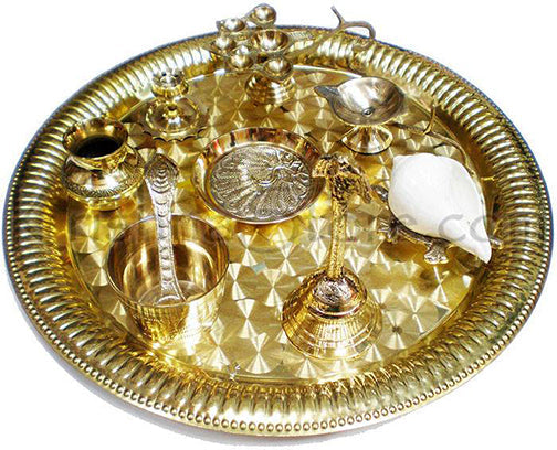 Complete Arati Set (Brass) - 9 or 14 Inches