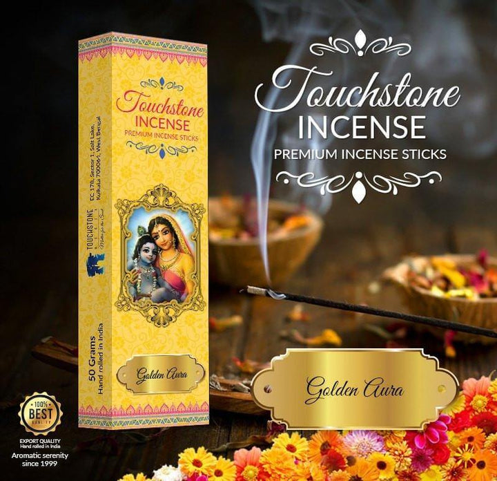 Golden Aura Natural Incense - Touchstone Media