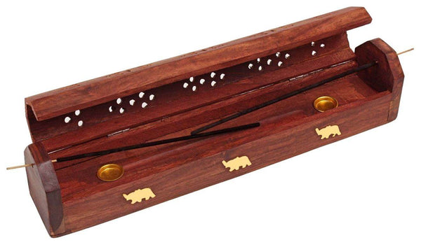 INCENSE STICK HOLDER AND ASH CATCHER WITH INCENSE STORAGE - Touchstone Media