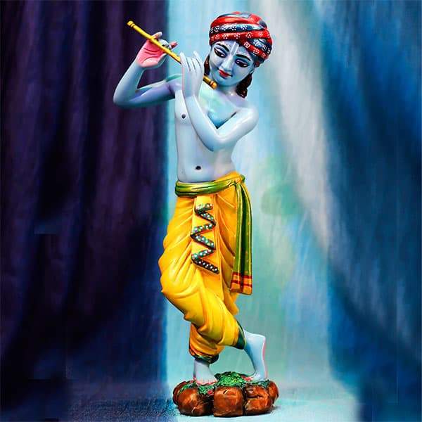 Lord Sri Krishna with Flute 12 Polyresin
