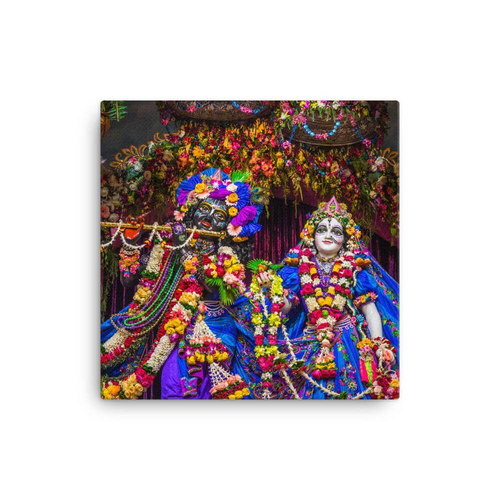 Sri Sri Radha Madhava on Canvas Print, Mayapur Dham - Touchstone Media