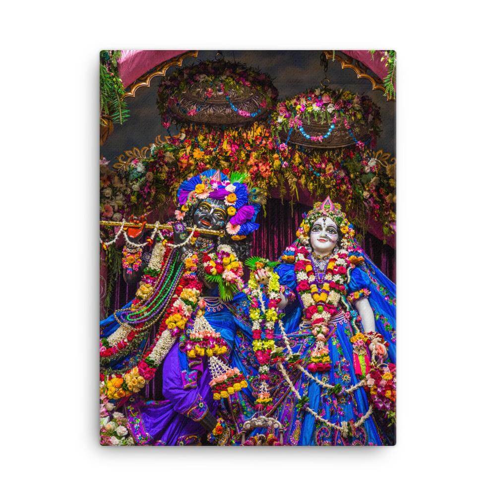 Sri Sri Radha Madhava on Canvas Print, Mayapur Dham - Touchstone Media