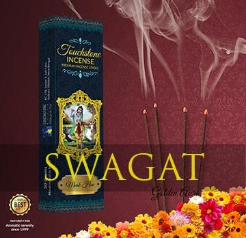 Swagat, All Natural Handrolled Incense - Touchstone Media