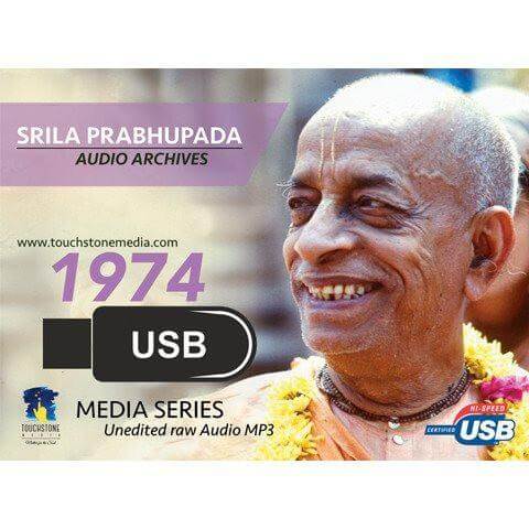 The Complete Srila Prabhupada 1974 Audio USB FLASH DRIVE, 16 GB - Touchstone Media